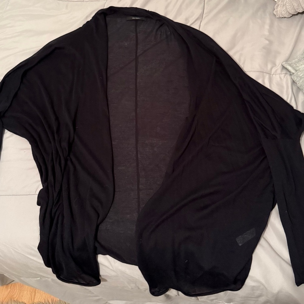 Sita Murt Black Sheer Shawl